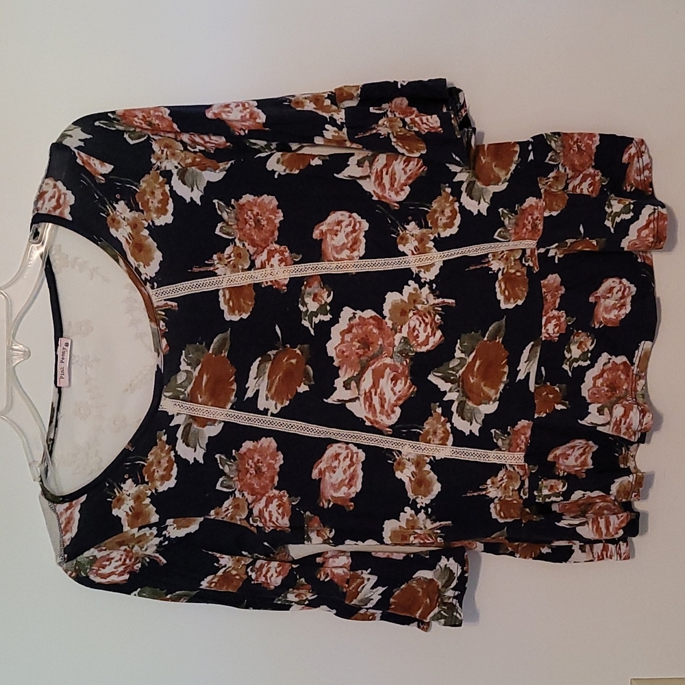 Pink Peony  top